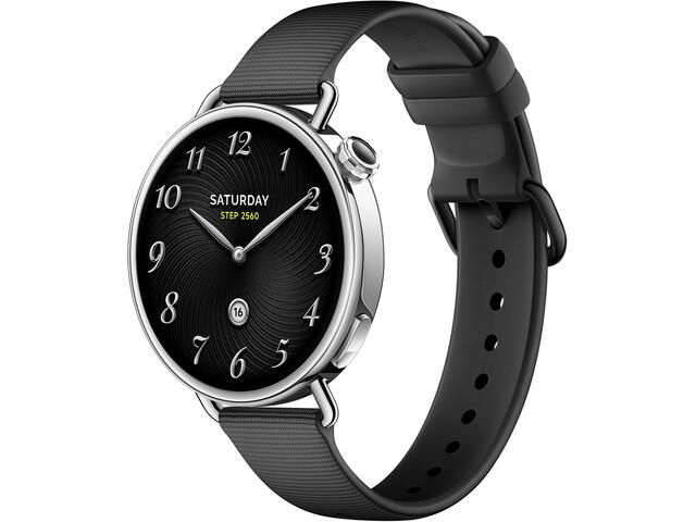Смарт часовници Xiaomi Watch S4 41mm, Fluororubber Strap (Black)