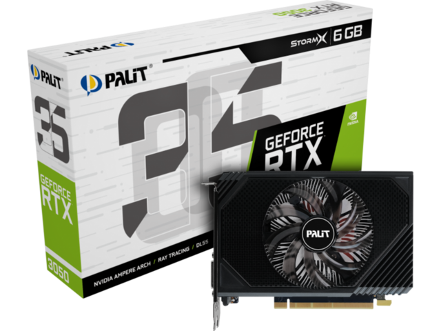 Видео карти Palit GeForce RTX 3050 StormX 6GB 