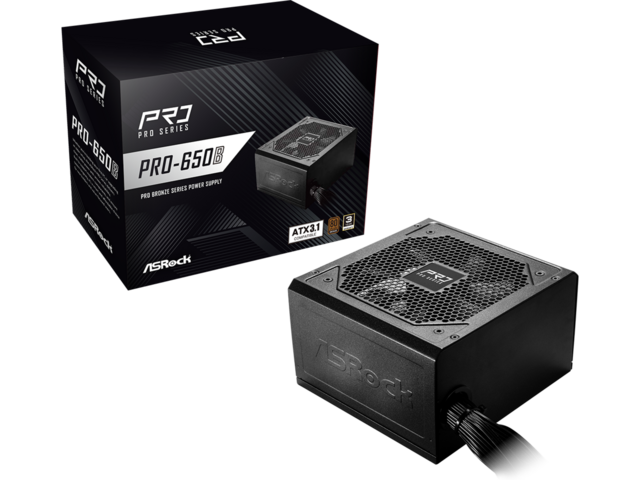 Захранвания за компютри ASRock PRO-650B ATX 3.1