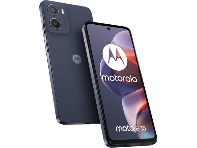 Смартфони Motorola Moto E15 - 2GB RAM / 64GB, Denim Blue