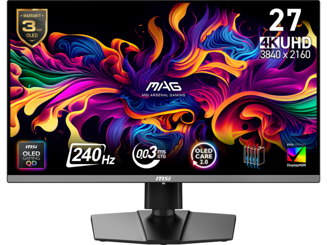 Монитори MSI MAG 272UP QD-OLED X24