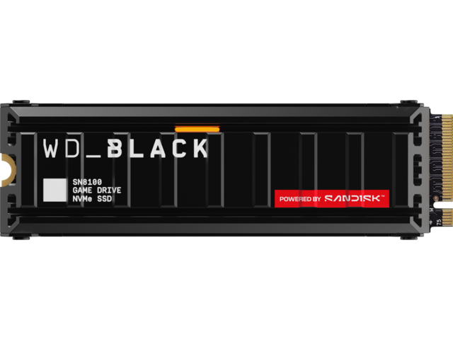SSD 2TB WD_BLACK SN8100 POWERED BY SANDISK, с Heatsink