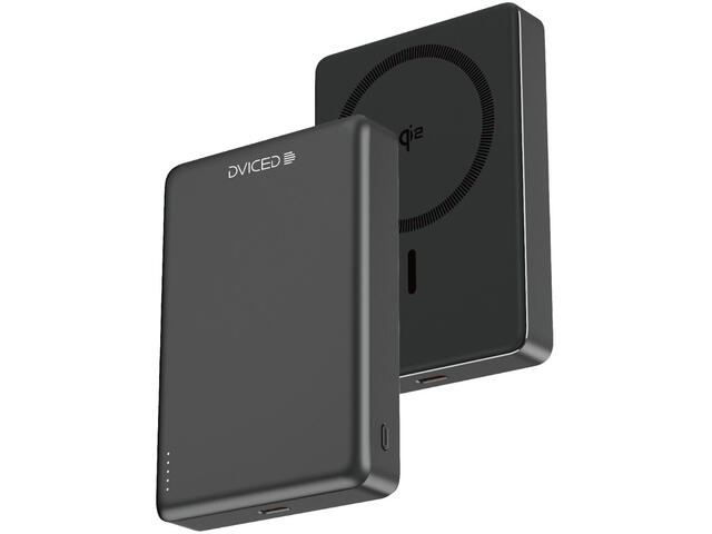 Външни батерии Dviced Qi2 Ultrathin MagSafe Power bank 10000mAh, Black