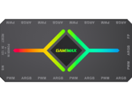 Аксесоари за вентилатори Gamemax V4.0 PWM ARGB HUB BK