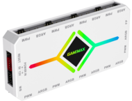 Аксесоари за вентилатори Gamemax V4.0 PWM ARGB HUB WH
