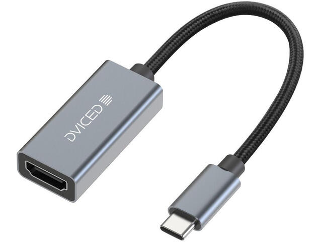 Кабели и Адаптери Dviced Type-C to HDMI Adapter - Grey