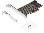 Части и аксесоари Makki PCI-e 3.0 x4 към 2x M.2 NVMe+SATA Адаптер