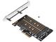 Части и аксесоари Makki PCI-e 3.0 x4 към 2x M.2 NVMe+SATA Адаптер