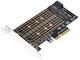 Части и аксесоари Makki PCI-e 3.0 x4 към 2x M.2 NVMe+SATA Адаптер