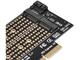 Части и аксесоари Makki PCI-e 3.0 x4 към 2x M.2 NVMe+SATA Адаптер