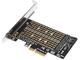 Части и аксесоари Makki PCI-e 3.0 x4 към 2x M.2 NVMe+SATA Адаптер