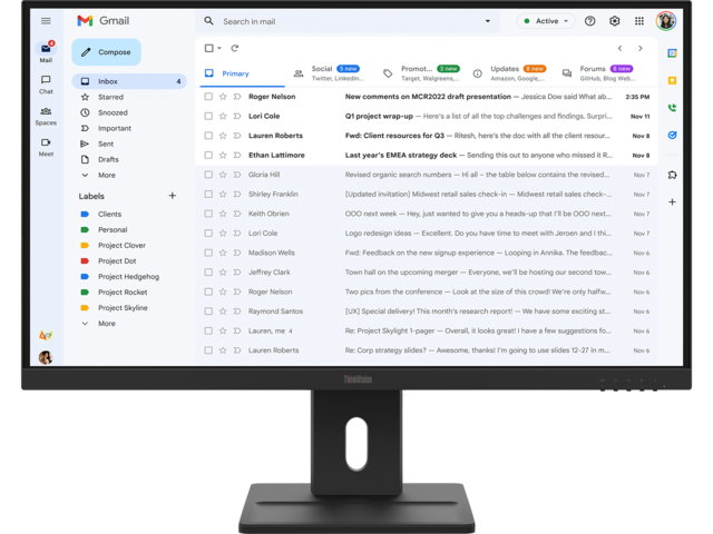 Монитори Lenovo ThinkVision E27-40