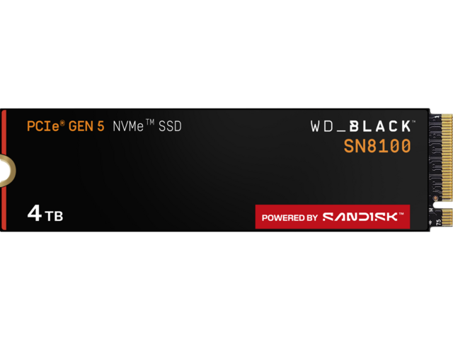 SSD 4TB WD_BLACK SN8100 POWERED BY SANDISK