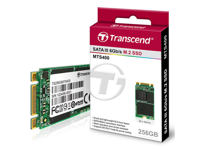 SSD 256GB Transcend MTS400 M.2 SATA