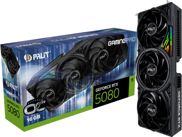 Видео карти Palit GeForce RTX 5080 GamingPro OC 16GB