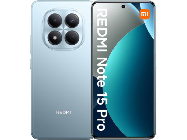 Смартфони Xiaomi Redmi Note 15 Pro - 8GB RAM / 256GB, Glacier Blue