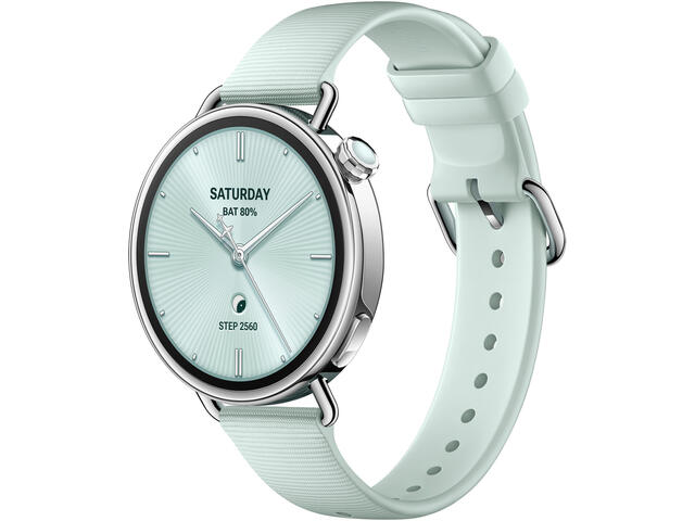 Смарт часовници Xiaomi Watch S4 41mm, Fluororubber Strap (Mint Green)