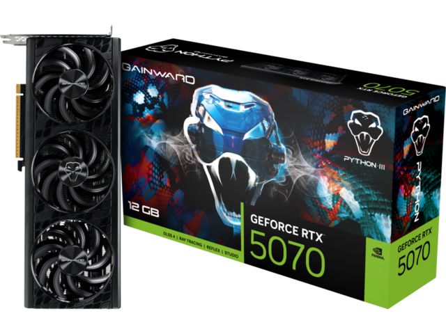 Видео карти Gainward GeForce RTX 5070 Python III 12GB