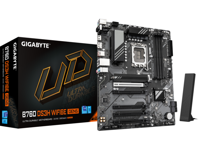 Дънни платки GIGABYTE B760 DS3H WIFI6E GEN5