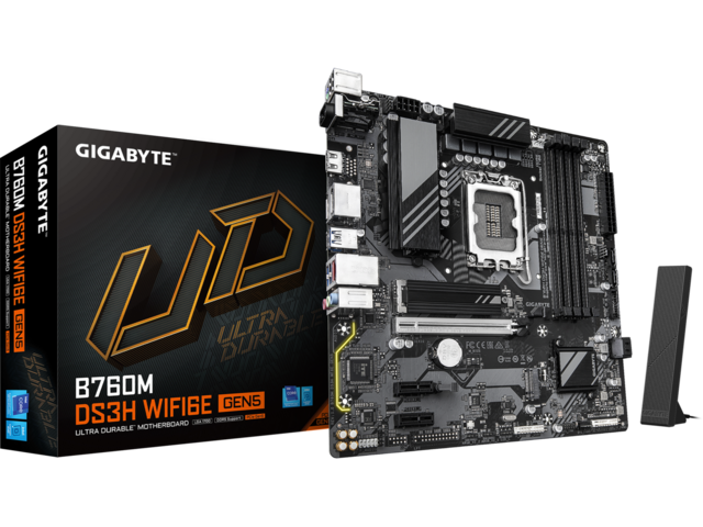 Дънни платки GIGABYTE B760M DS3H WIFI6E GEN5