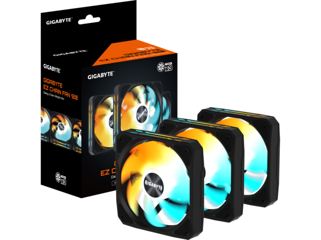 Вентилатори GIGABYTE EZ CHAIN FAN 120 Triple Pack