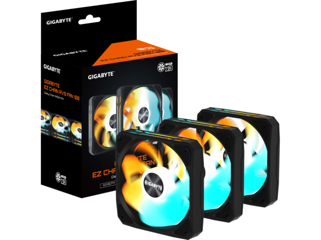 Вентилатори GIGABYTE EZ CHAIN RVS FAN 120 Triple Pack