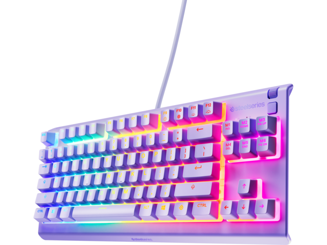 Клавиатури SteelSeries Apex 3 TKL Lavander - Quiet Switch US Layout