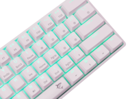 Клавиатури White Shark SHINOBI v2, Brown switches, бяла