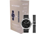 Смарт часовници Withings Bundle Scanwatch 2 / 42mm (including Leather wristband Black Noir 20mm) - Black