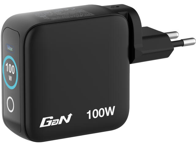 Зарядни устройства Verbatim Mini GaN Charger 100W with Display