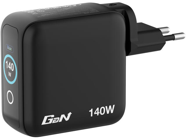 Зарядни устройства Verbatim Mini GaN Charger 140W with Display