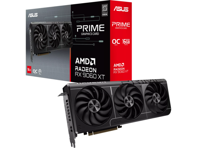 Видео карти ASUS Prime Radeon RX 9060 XT 16GB OC Edition