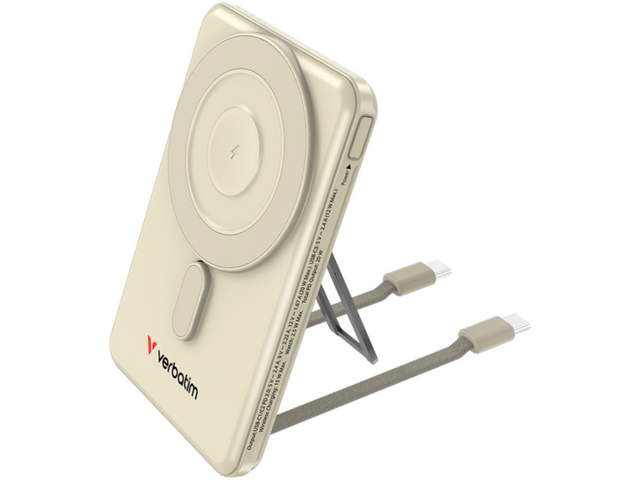 Външни батерии Verbatim Charge 'n' Go Two Cable Magnetic Wireless Charging 5,000mAh - Gold