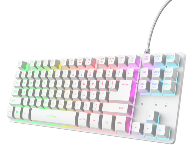 Клавиатури TRUST GXT833 Thado TKL, White US