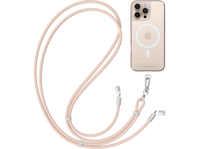 Кабели и Адаптери Satechi OntheGo™ USB-C Lanyard Cable, Desert Rose