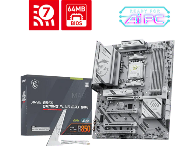 Дънни платки MSI MAG B850 GAMING PLUS MAX WIFI