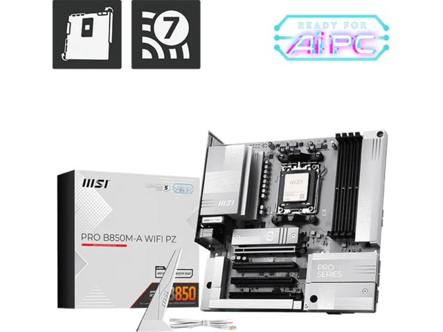 Дънни платки MSI PRO B850M-A WIFI PZ
