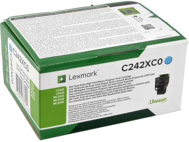 Консумативи Lexmark C/MC2425, 2535, MC2640 Cyan Return Programme 3.5K