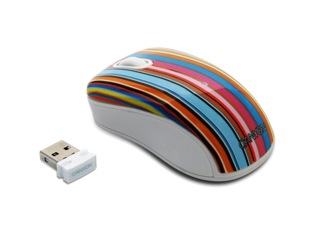 Мишки Безжична оптична мишка Canyon Stripes