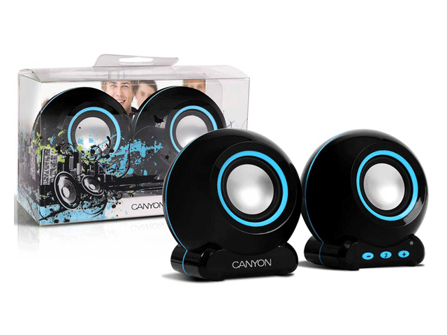 Слушалки USB тонколони Canyon с контрол на звука