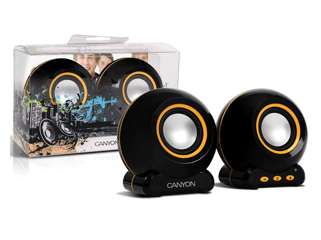 Слушалки USB тонколони Canyon с контрол на звука