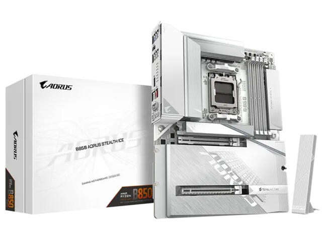 Дънни платки GIGABYTE B850 AORUS Stealth Ice