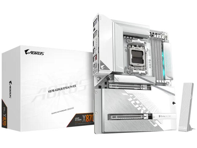 Дънни платки Gigabyte X870E Aorus Stealth Ice