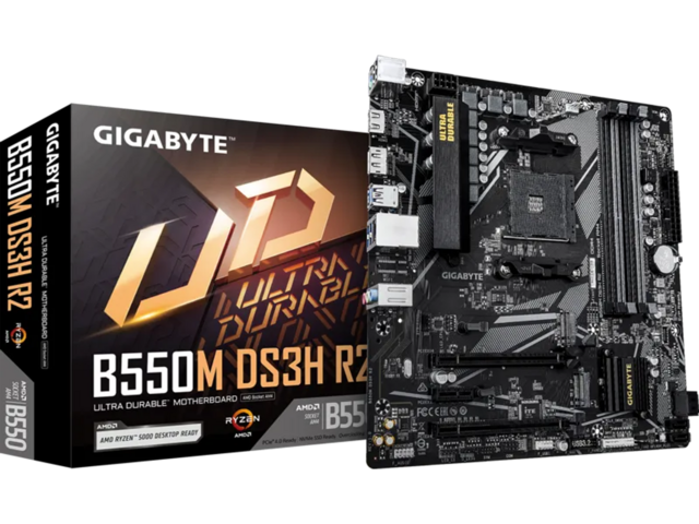 Дънни платки Gigabyte B550M DS3H R2