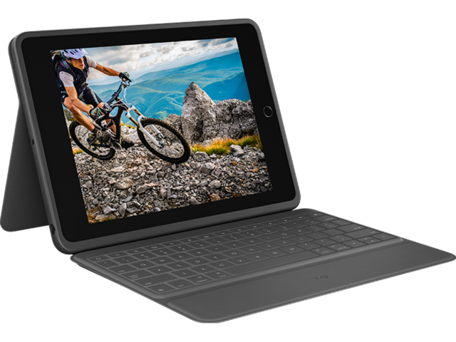 Клавиатури Logitech Graphite English UK (QWERTY) for iPad (7th, 8th and 9th gen), Graphite - UK