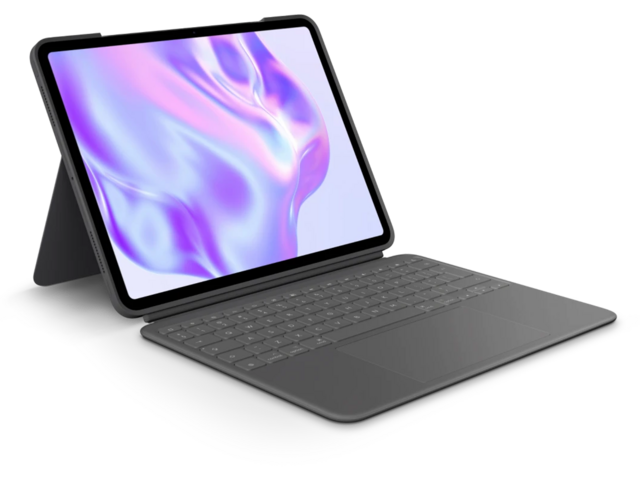 Клавиатури Logitech Combo Touch for iPad Pro 12.9-inch (5th & 6th gen), Oxford Grey English UK (QWERTY)
