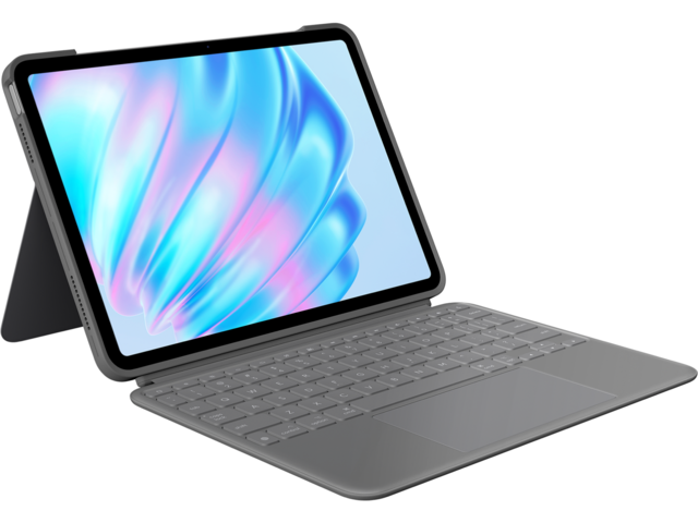 Клавиатури Logitech Combo Touch for  iPad Air 11-inch (M2, M3 & M4), iPad Air (5th gen), Oxford Grey English International (QWERTY)