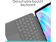 Клавиатури Logitech Combo Touch for  iPad Air 11-inch (M2, M3 & M4), iPad Air (5th gen), Oxford Grey English International (QWERTY)