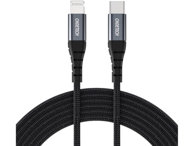 Кабели и Адаптери Choetech Braided USB-C to Lightning Cable PD 18W IP0041