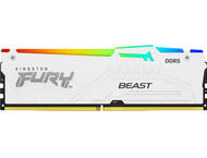 Оперативна памет 64GB (2x32GB) DDR5 5600 MT/s CL36 Kingston FURY Beast White RGB